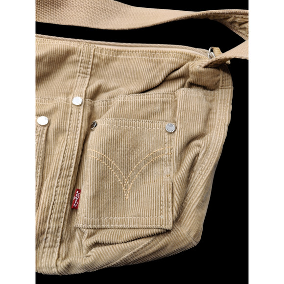 Levi Strauss over the shoulder Khaki Corduroy purse - Picture 5 of 5